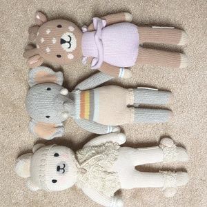 Set of 3 Cuddle + Kind dolls